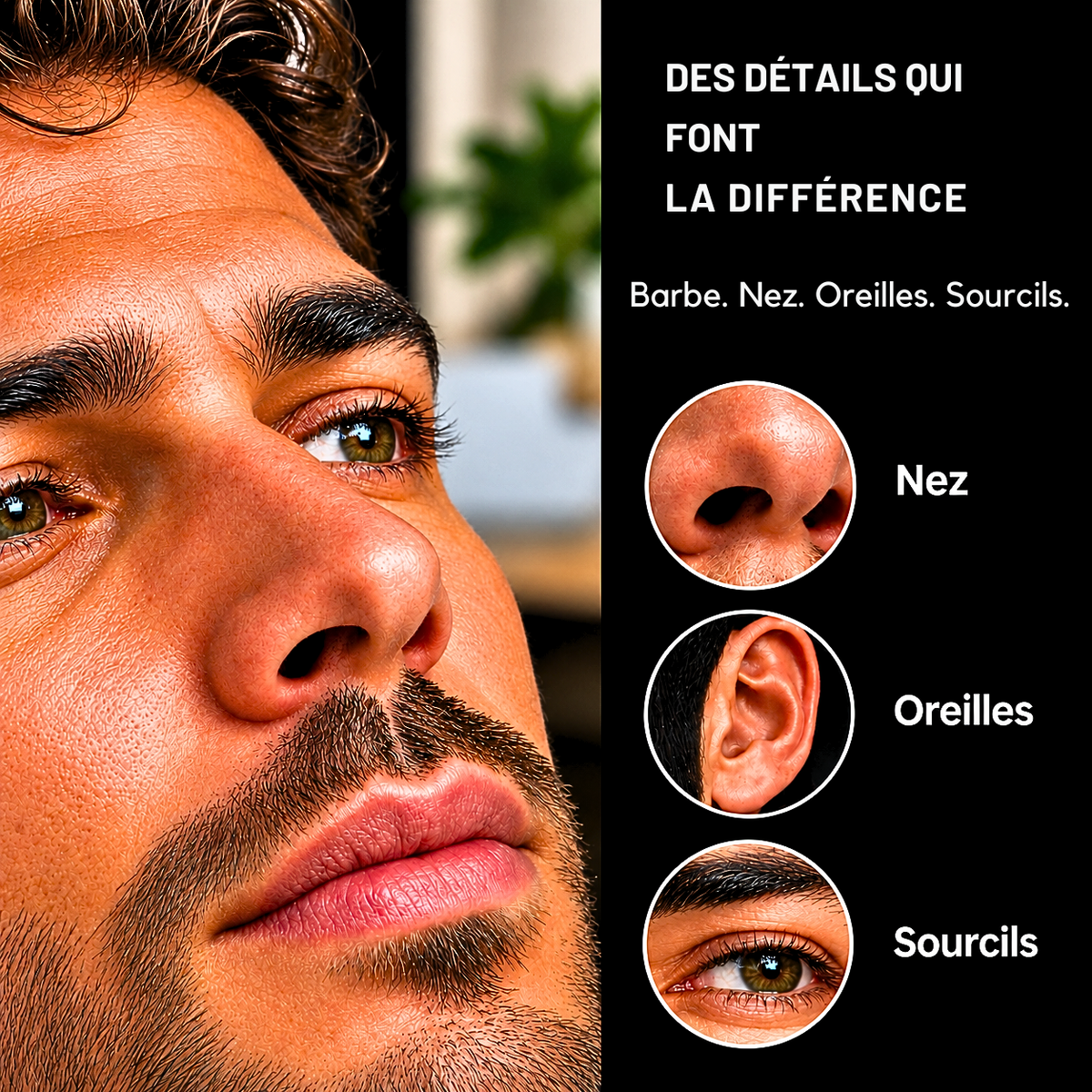 Tondeuse poils de nez pour hommes